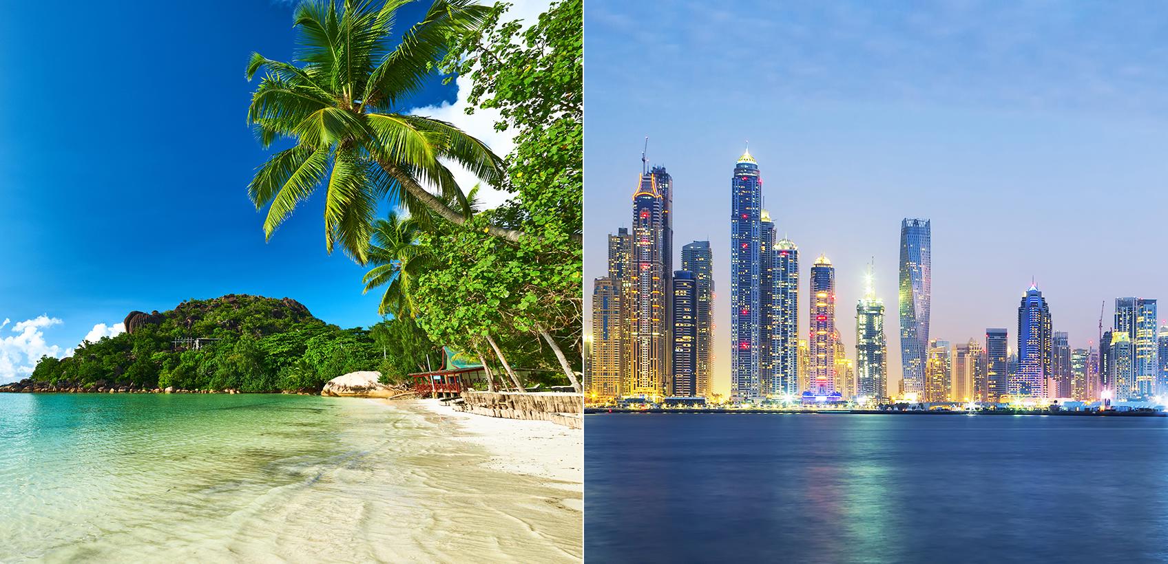 Seichelles e Dubai